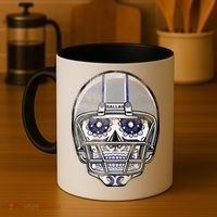 Dallas Football Halloween Skull Coffee Mug thumb 4