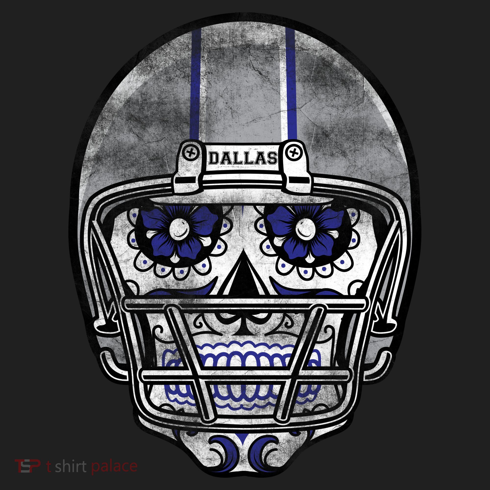 Dallas Football Halloween Skull Tumbler