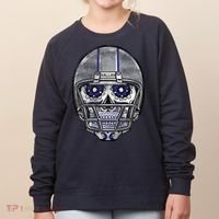 Dallas Football Halloween Skull Women's Sweatshirt thumb 0