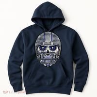 Dallas Football Halloween Skull Hoodie thumb 0