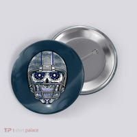 Dallas Football Halloween Skull Button thumb 0