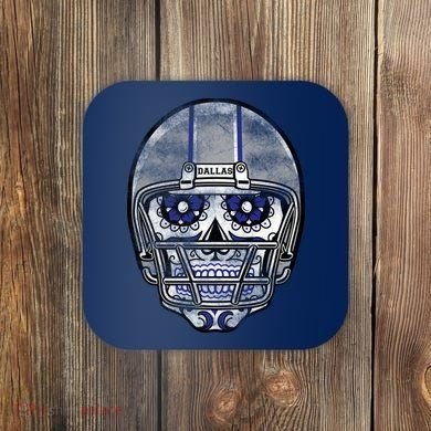 Dallas Football Halloween Skull Coaster
