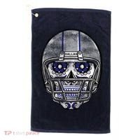 Dallas Football Halloween Skull Golf Towel thumb 0