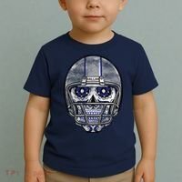 Dallas Football Halloween Skull Toddler T-Shirt thumb 2