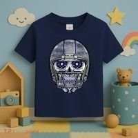 Dallas Football Halloween Skull Toddler T-Shirt thumb 3