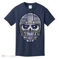 Dallas Football Halloween Skull Kids T-Shirt thumb 0