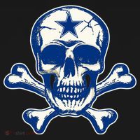 Dallas Skull Crossbones Star Fan Pride Backpack thumb 2