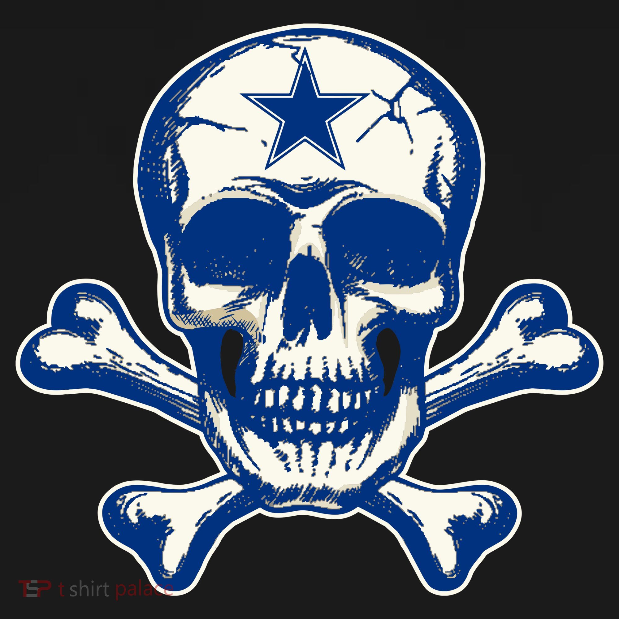 Dallas Skull Crossbones Star Fan Pride Backpack