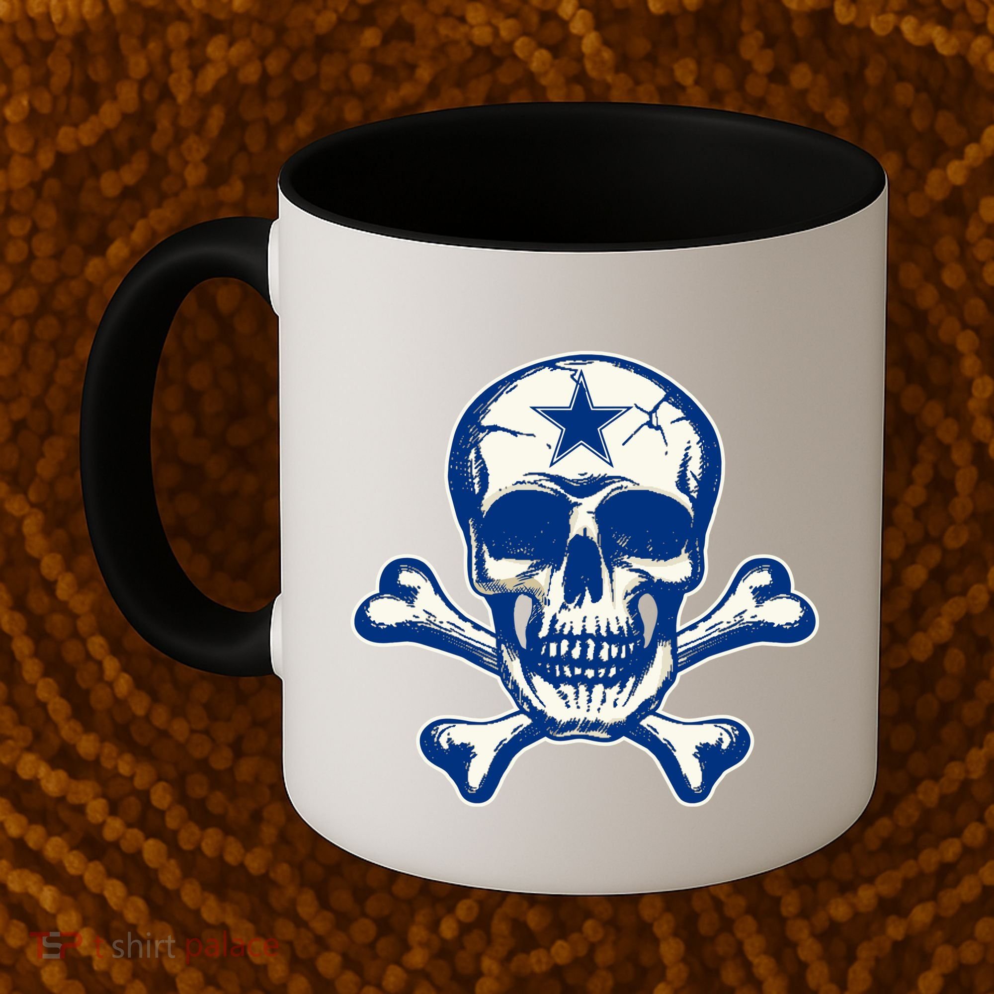 Dallas Skull Crossbones Star Fan Pride Coffee Mug