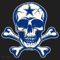 Dallas Skull Crossbones Star Fan Pride Tumbler thumb 3