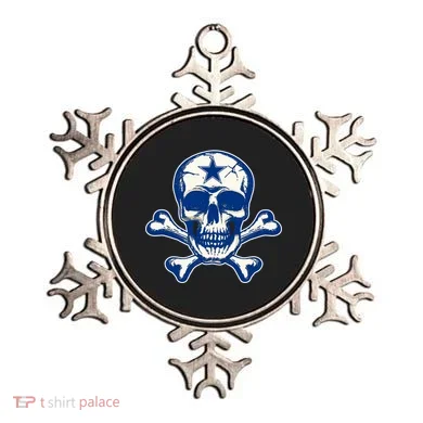 Dallas Skull Crossbones Star Fan Pride Ornament