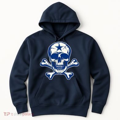Dallas Skull Crossbones Star Fan Pride Hoodie