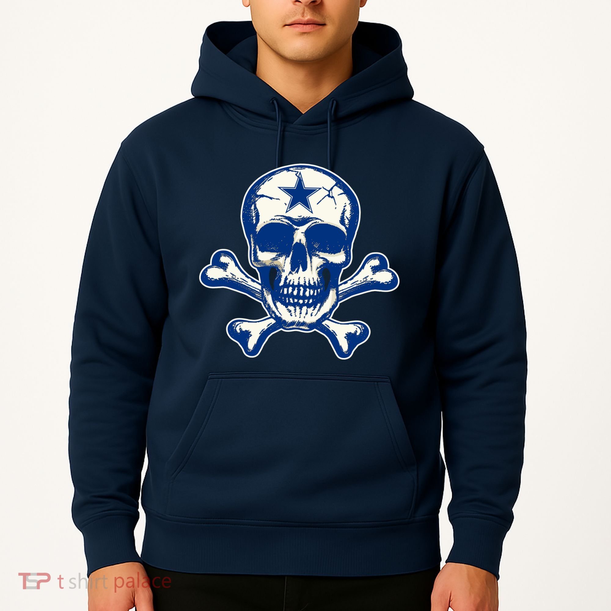 Dallas Skull Crossbones Star Fan Pride Hoodie
