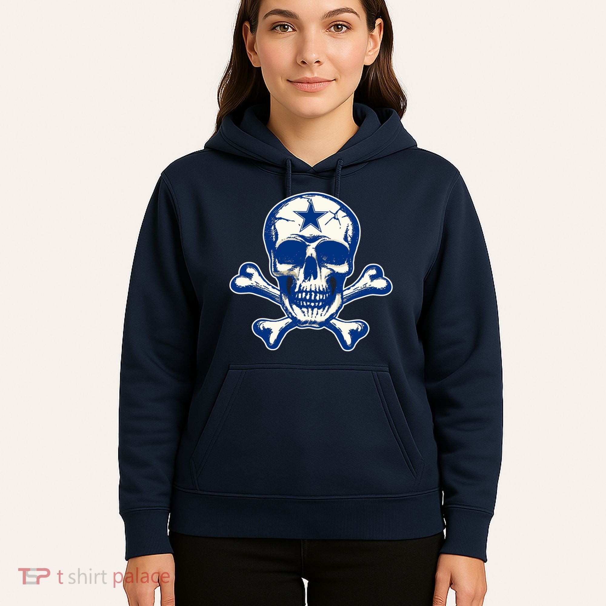 Dallas Skull Crossbones Star Fan Pride Hoodie