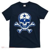 Dallas Skull Crossbones Star Fan Pride T-Shirt thumb 0