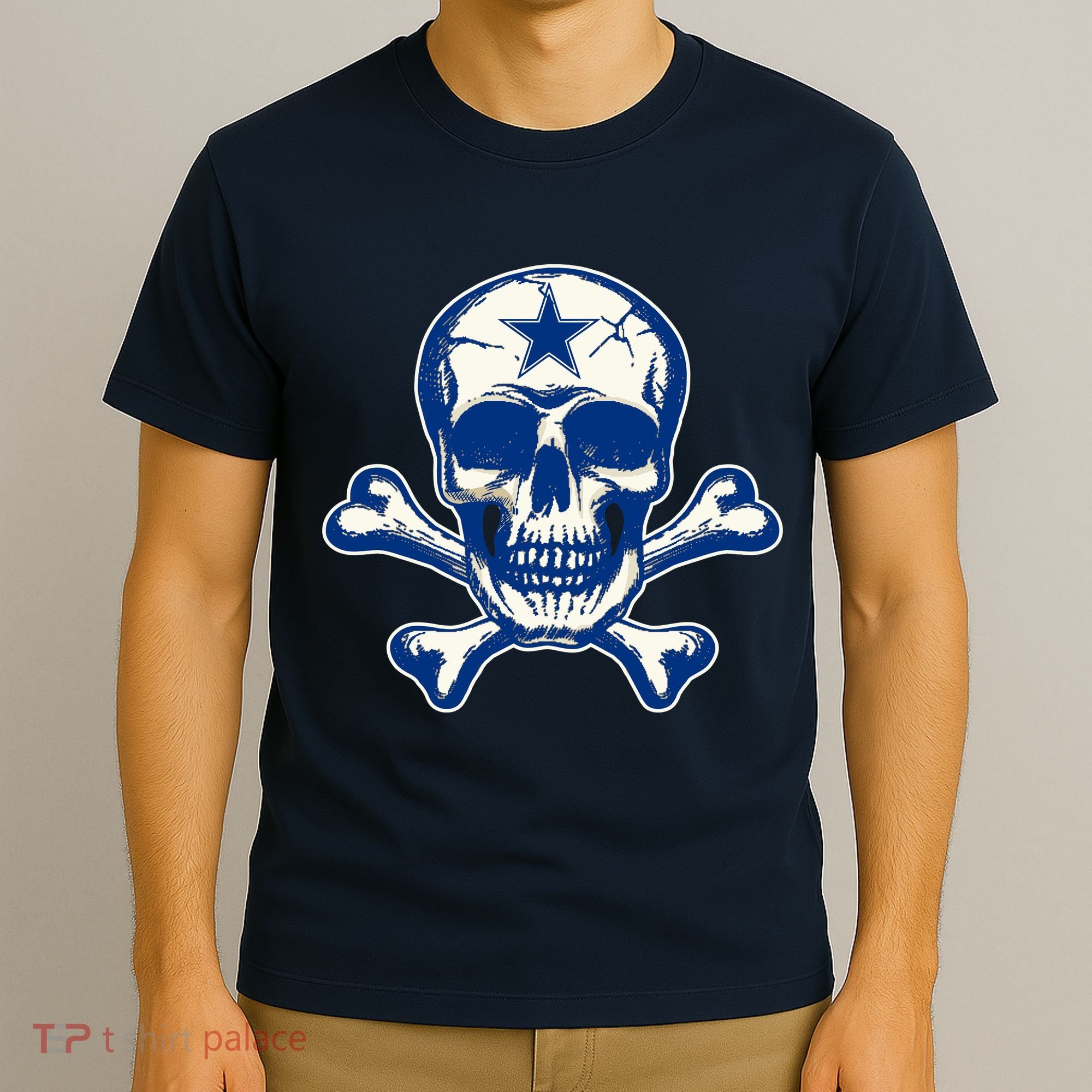 Dallas Skull Crossbones Star Fan Pride T-Shirt