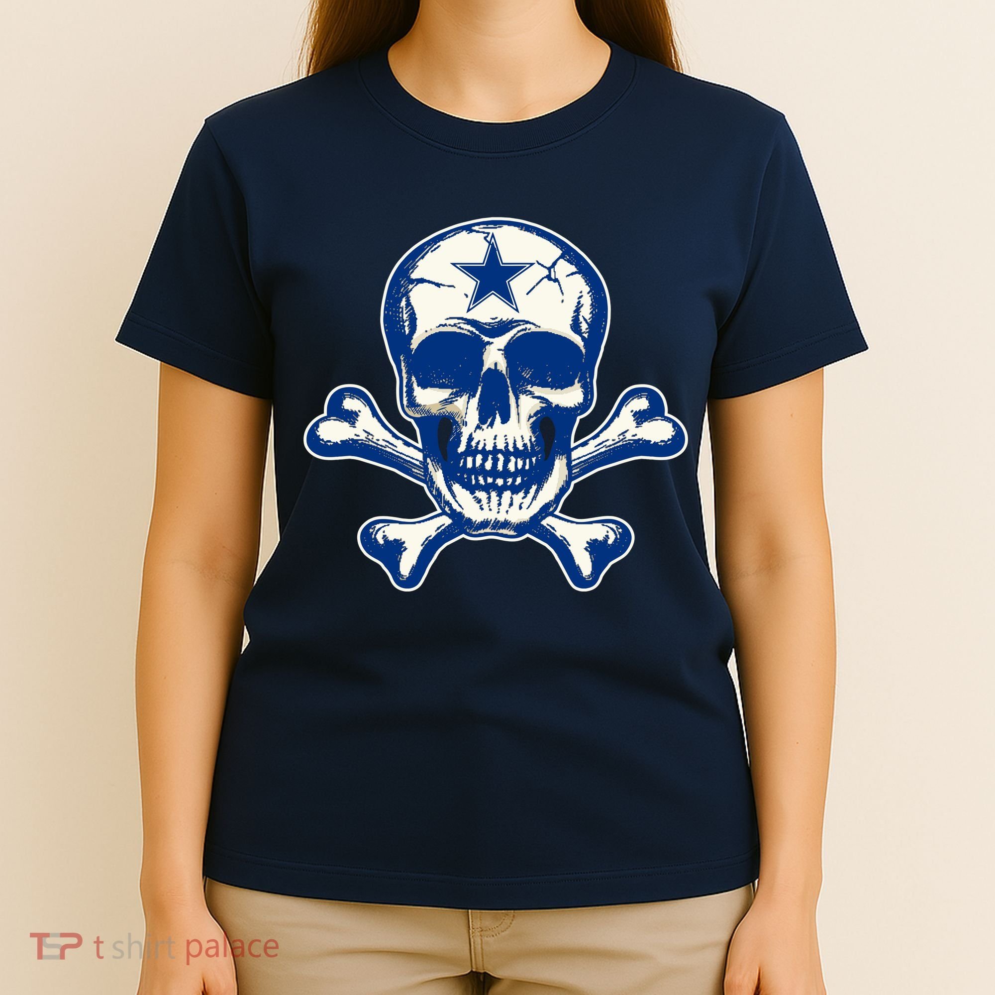 Dallas Skull Crossbones Star Fan Pride T-Shirt