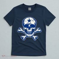 Dallas Skull Crossbones Star Fan Pride T-Shirt thumb 5