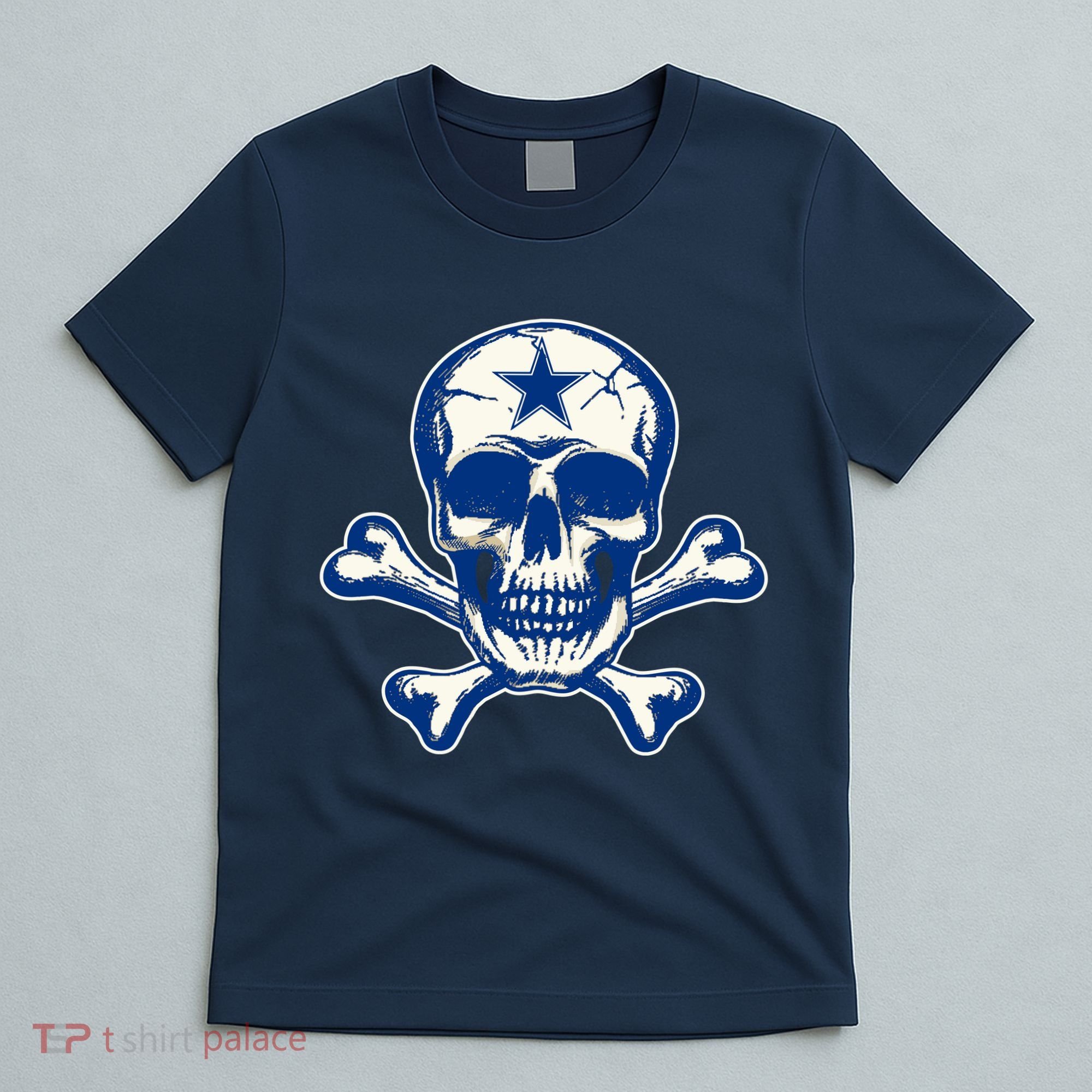 Dallas Skull Crossbones Star Fan Pride T-Shirt