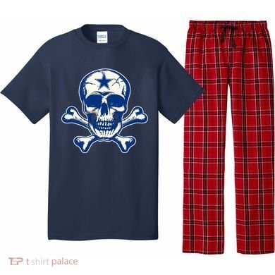 Dallas Skull Crossbones Star Fan Pride Pajama Set