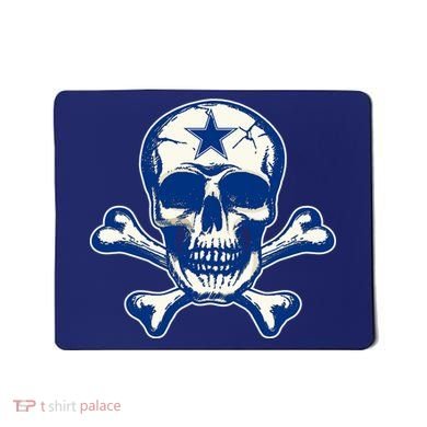 Dallas Skull Crossbones Star Fan Pride Mousepad