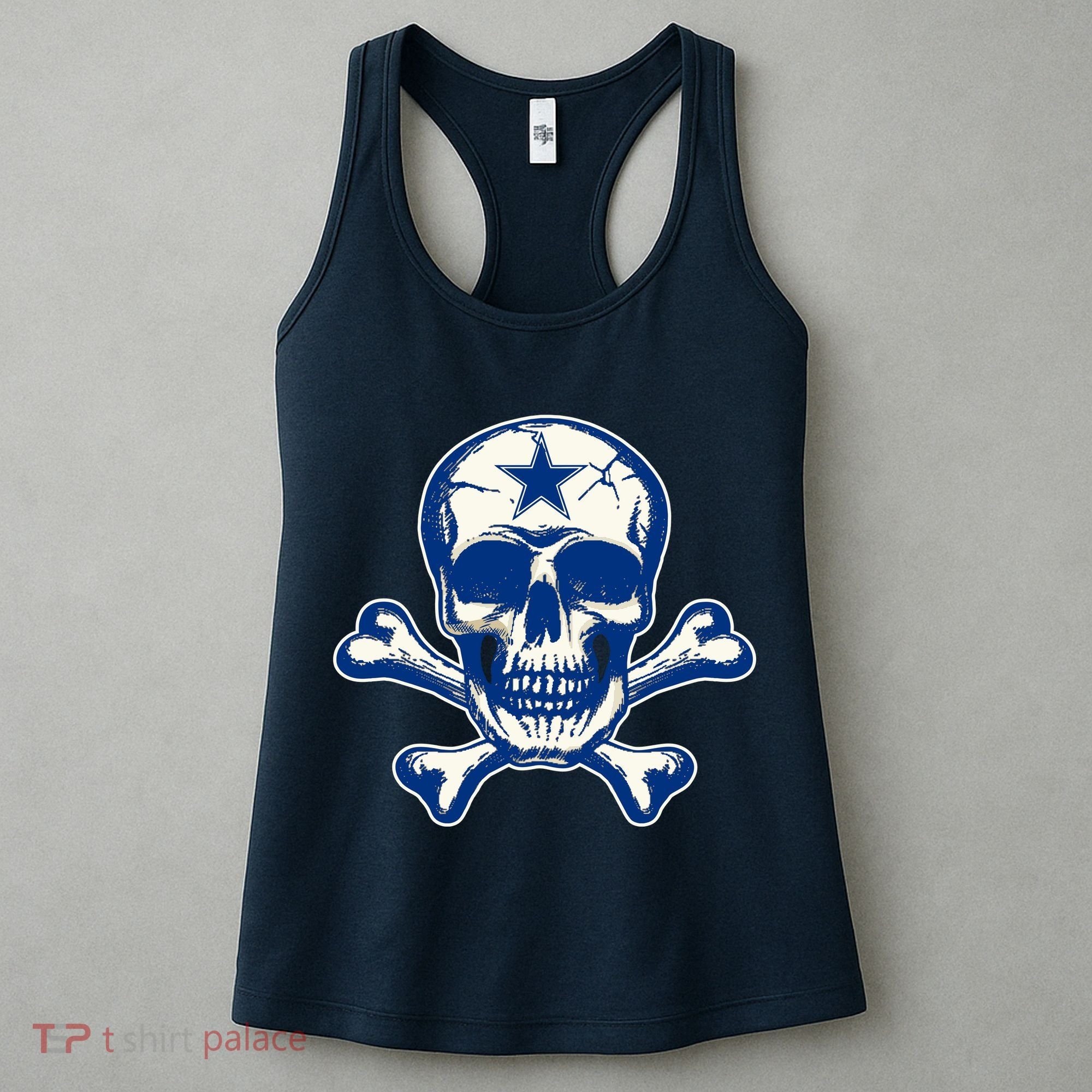 Dallas Skull Crossbones Star Fan Pride Women's Tank Top