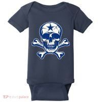 Dallas Skull Crossbones Star Fan Pride Baby Bodysuit thumb 0