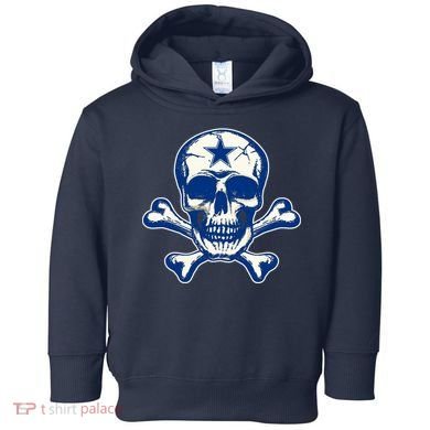 Dallas Skull Crossbones Star Fan Pride Toddler Hoodie