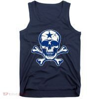Dallas Skull Crossbones Star Fan Pride Tank Top thumb 0