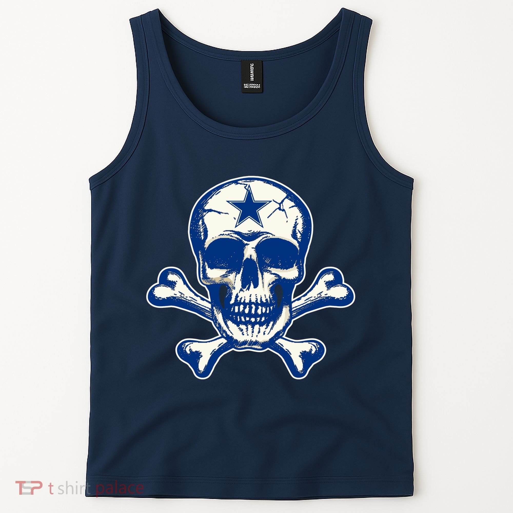 Dallas Skull Crossbones Star Fan Pride Tank Top
