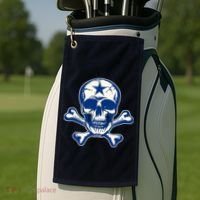 Dallas Skull Crossbones Star Fan Pride Golf Towel thumb 2