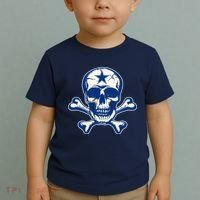 Dallas Skull Crossbones Star Fan Pride Toddler T-Shirt thumb 2