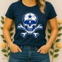 Dallas Skull Crossbones Star Fan Pride Women's T-Shirt thumb 2