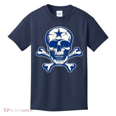 Dallas Skull Crossbones Star Fan Pride Kids T-Shirt