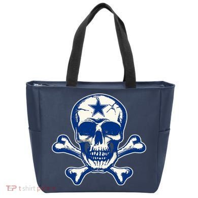 Dallas Skull Crossbones Star Fan Pride Tote Bag