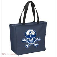 Dallas Skull Crossbones Star Fan Pride Tote Bag thumb 2