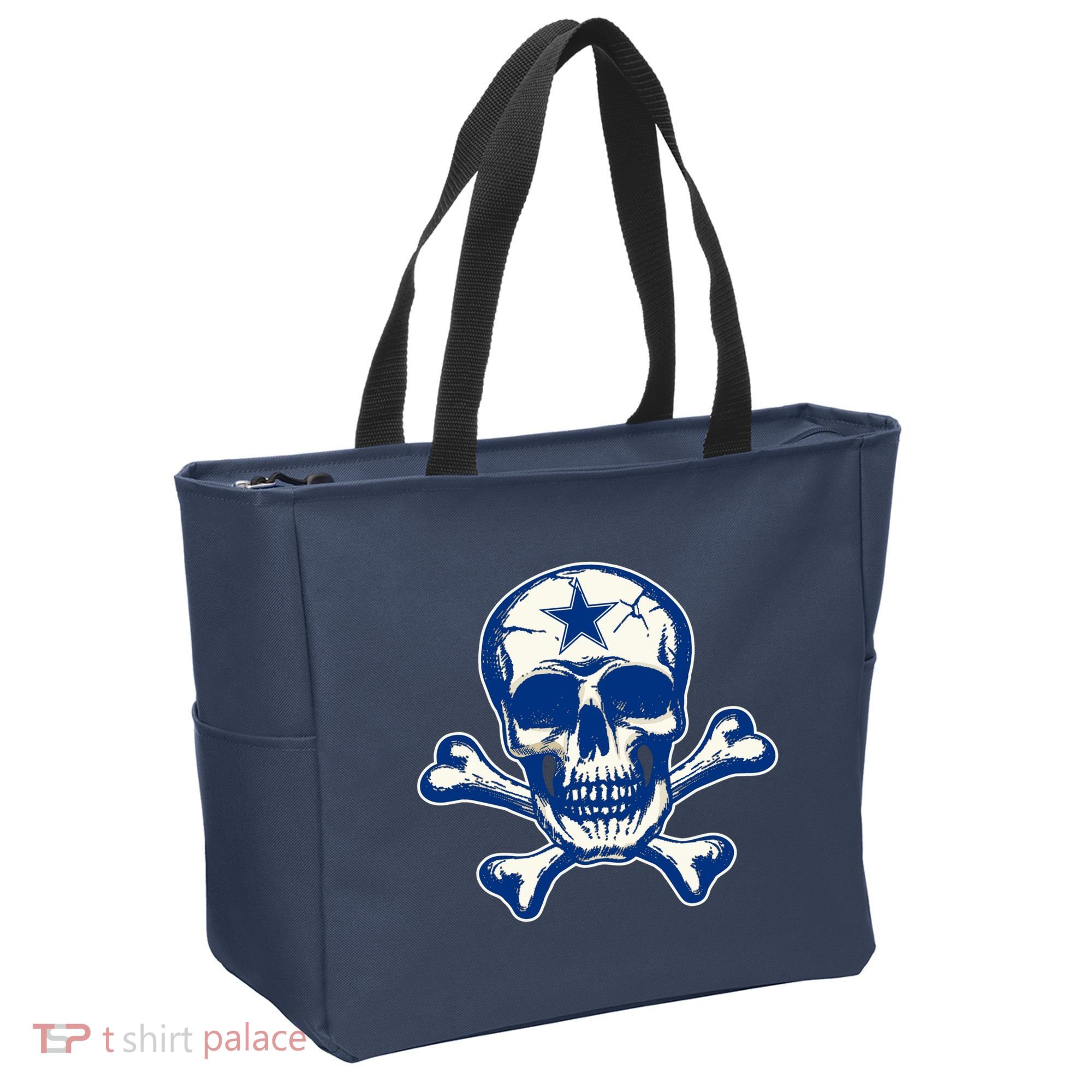 Dallas Skull Crossbones Star Fan Pride Tote Bag