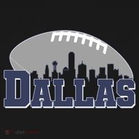 Dallas Texas Skyline City Football Fan Hoodie thumb 2