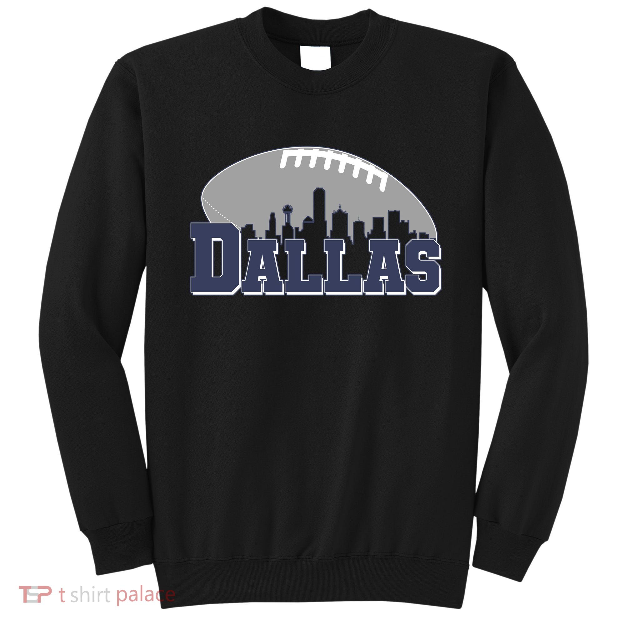 Dallas Texas Skyline City Football Fan Sweatshirt