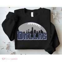 Dallas Texas Skyline City Football Fan Sweatshirt thumb 2