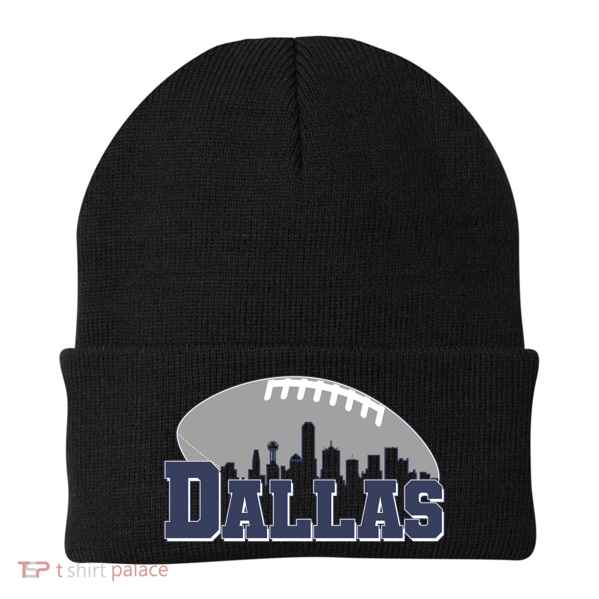 Dallas Texas Skyline City Football Fan Beanie