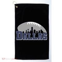 Dallas Texas Skyline City Football Fan Golf Towel thumb 0