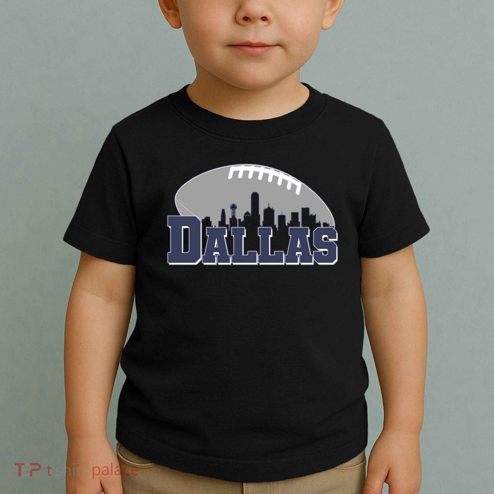 Dallas Texas Skyline City Football Fan Toddler T-Shirt