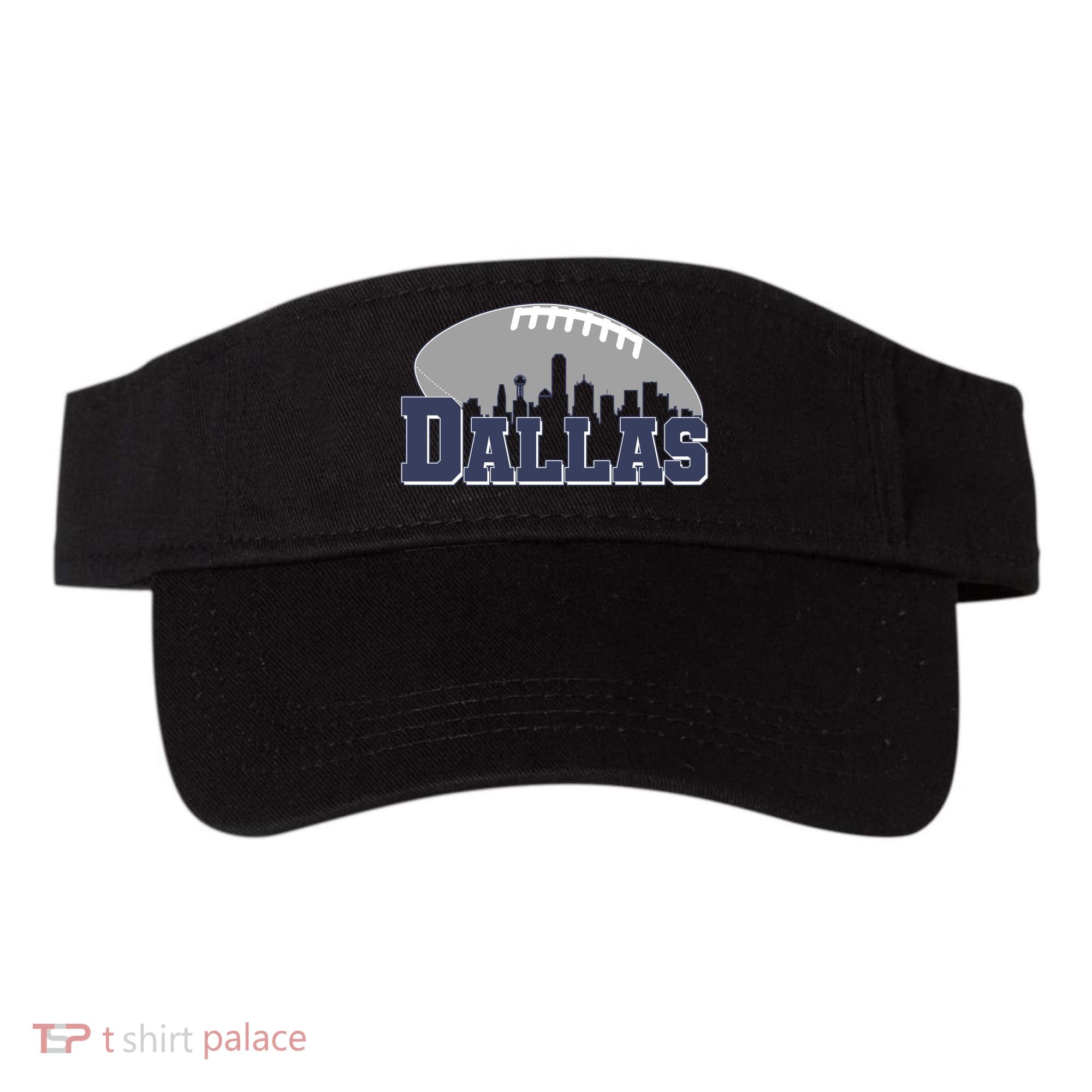 Dallas Texas Skyline City Football Fan Visor
