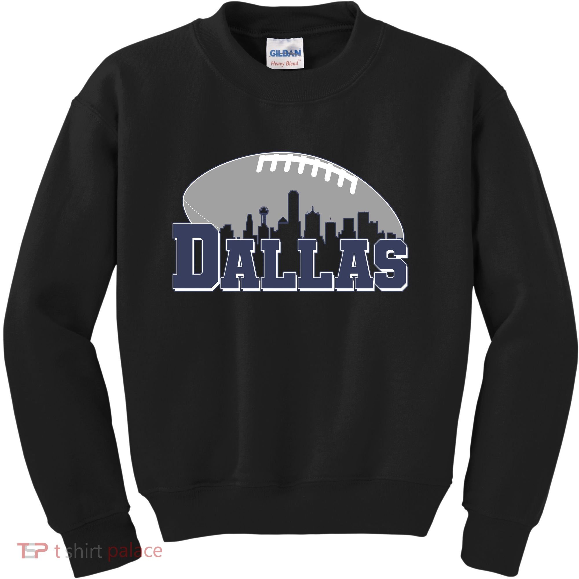 Dallas Texas Skyline City Football Fan Kids Sweatshirt
