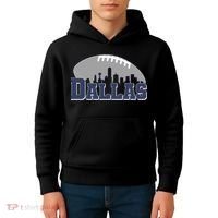 Dallas Texas Skyline City Football Fan Kids Hoodie thumb 4