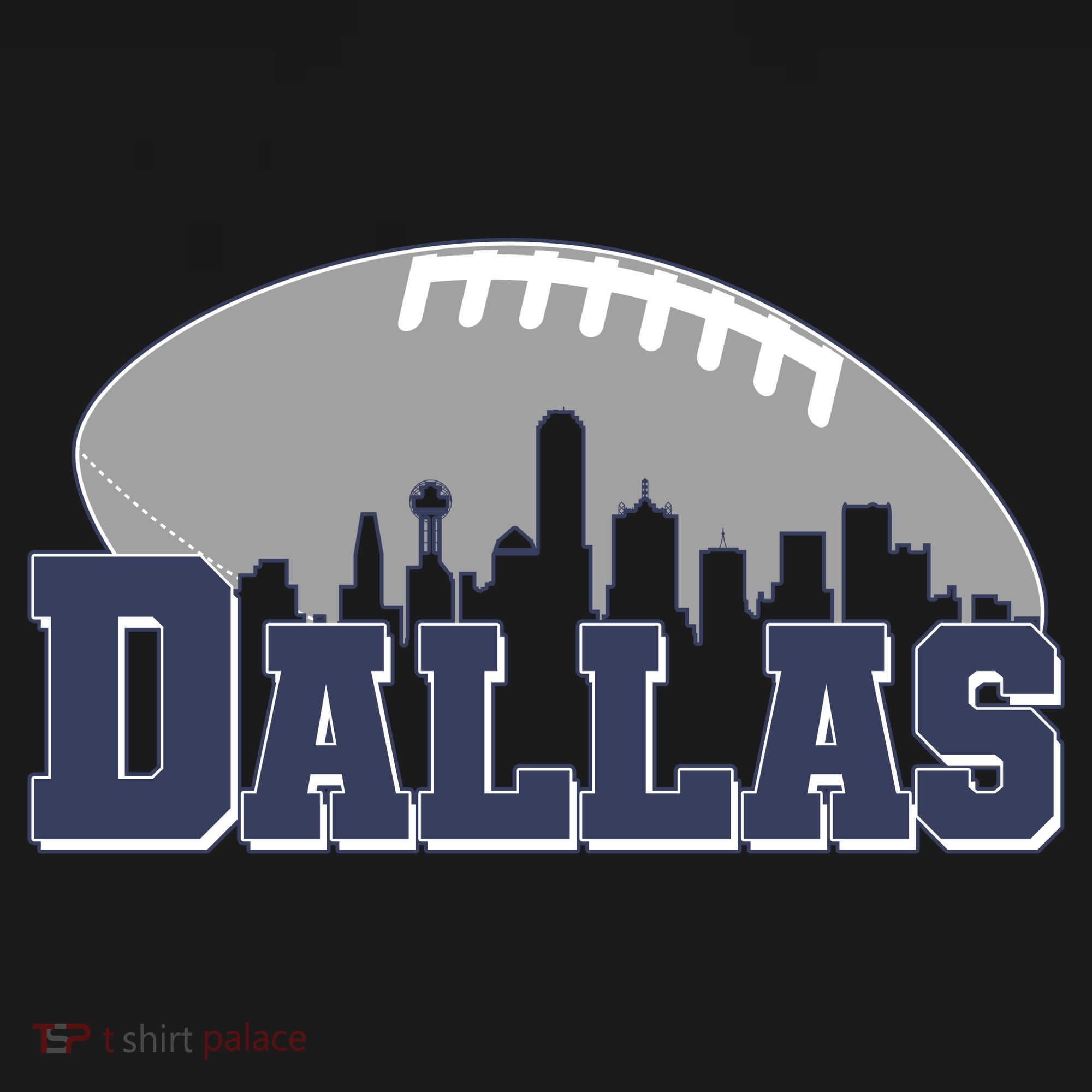 Dallas Texas Skyline City Football Fan Kids Hoodie