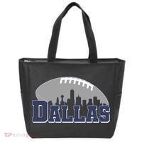 Dallas Texas Skyline City Football Fan Tote Bag thumb 0
