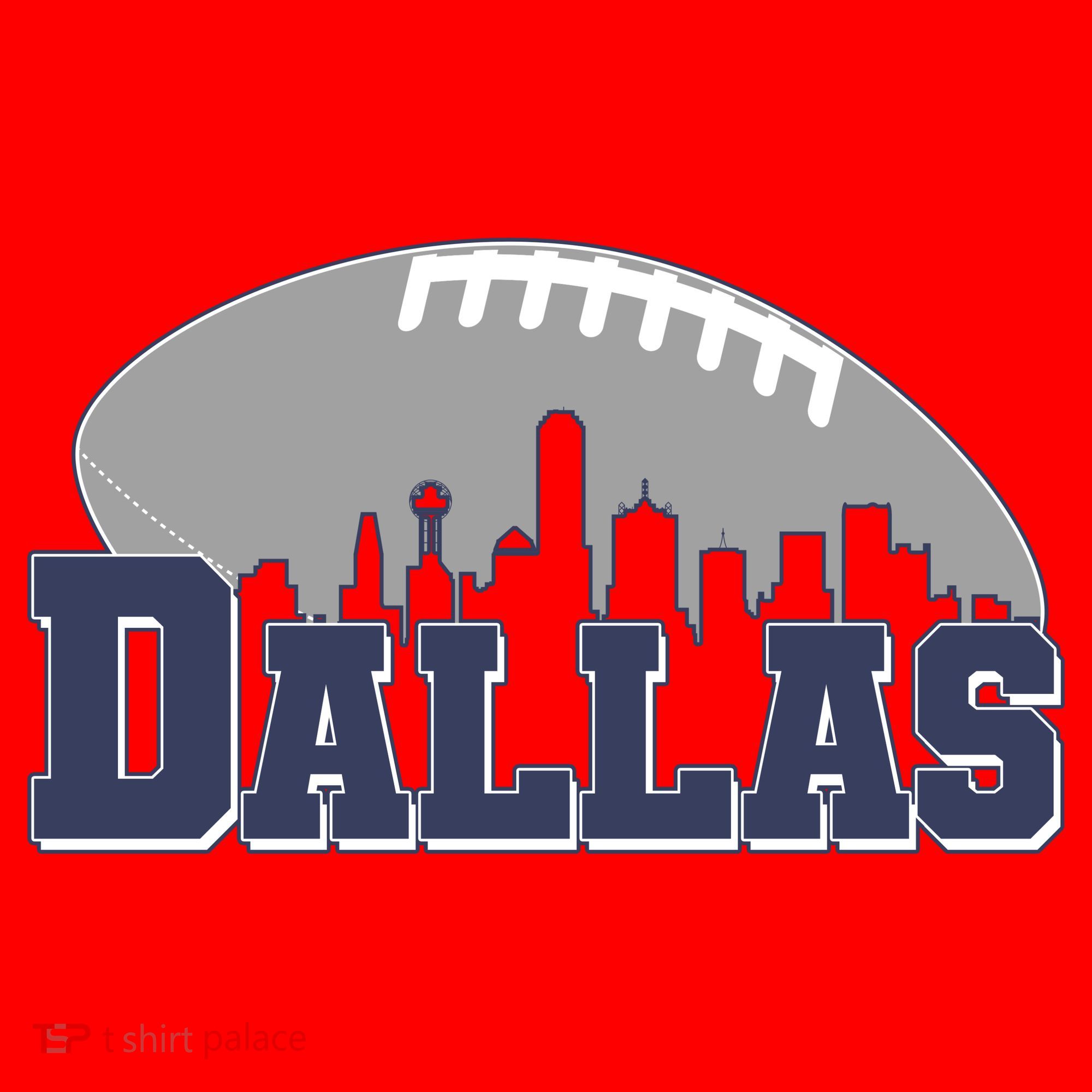 Dallas Texas Skyline City Football Fan Santa Hat