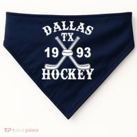 Dallas Texas TX Hockey 1993 USA-Made Doggie Bandana thumb 0
